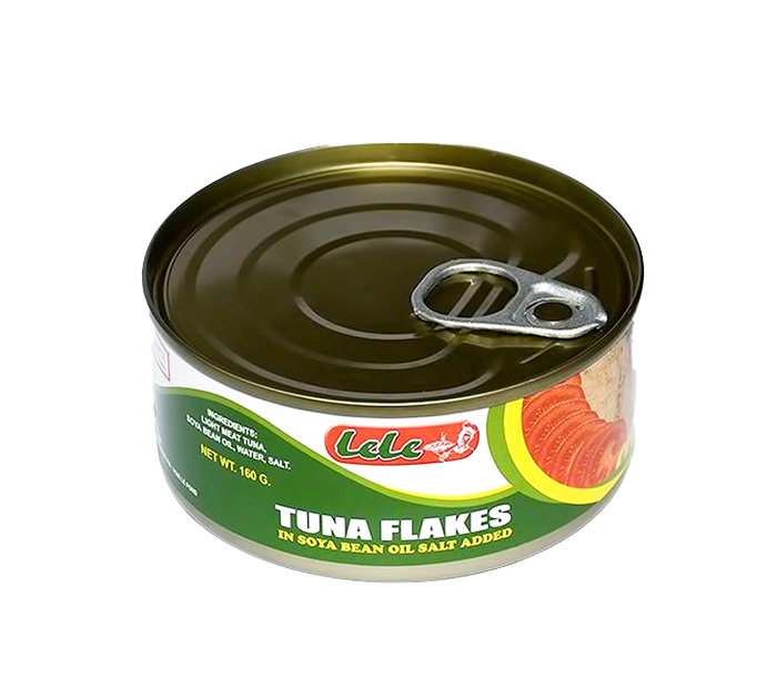 Lesfam - Lele Tuna Flakes in Soya Bean Oil 160g | Premium Tuna Flakes Packed in Soya Bean Oil