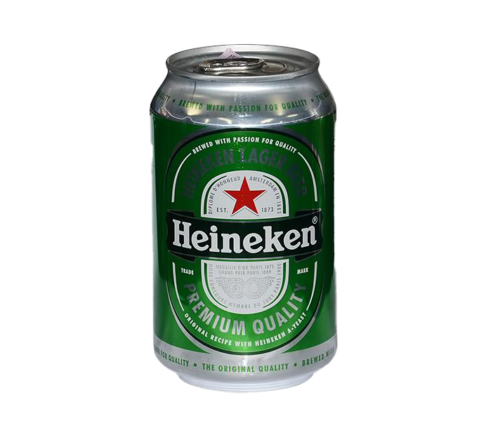 Lesfam - Heineken Lager Beer Can 330ml | Premium Dutch Lager with 5% Alcohol