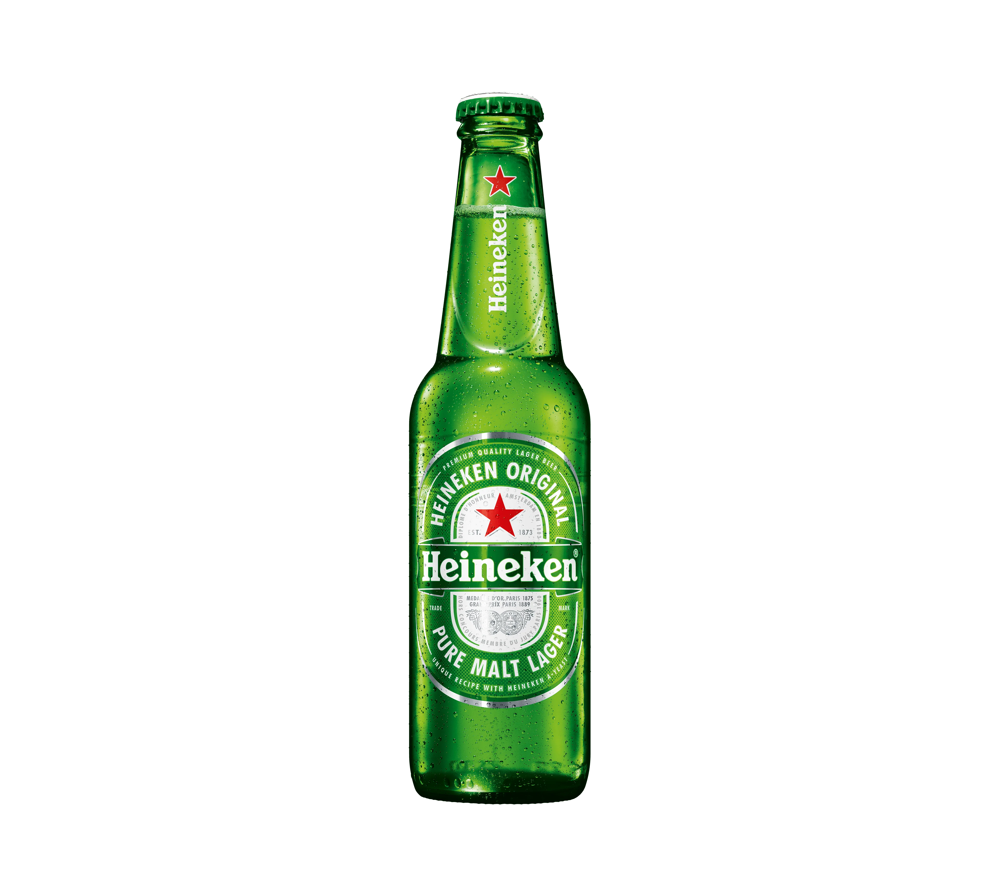 Lesfam - Heineken Lager Beer Bottle 330ml | Premium Dutch Lager with 5% Alcohol
