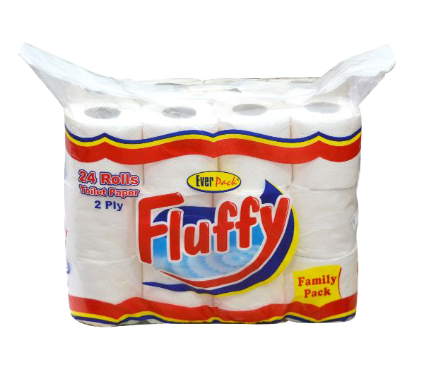 Lesfam – Fluffy Family Toilet Roll (24 Rolls) | 2-Ply Soft & Absorbent Tissue