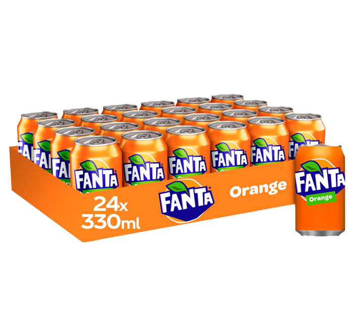 Lesfam – Fanta Orange Can 330ml | Refreshing Citrus Soft Drink