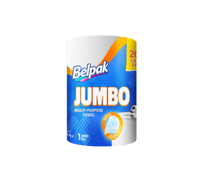 Lesfam – Belpak Jumbo Multipurpose Towel 2-Ply | Super Absorbent Cleaning Roll