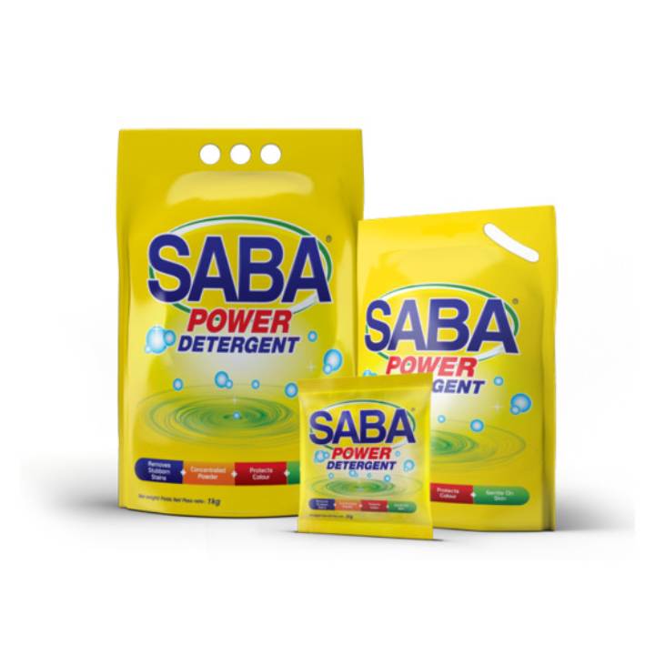 Saba Washing Powder 1kg – Powerful Stain Removal with Long-Lasting Freshness