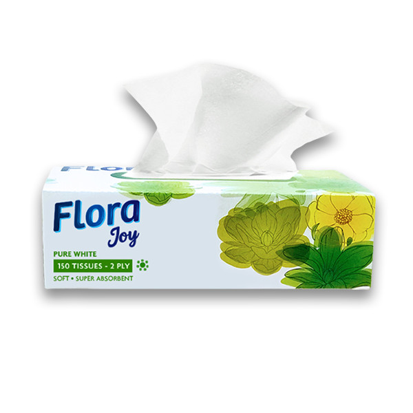 Flora Joy Tissue – Soft, Elegant Tissue with Floral Embossed Design