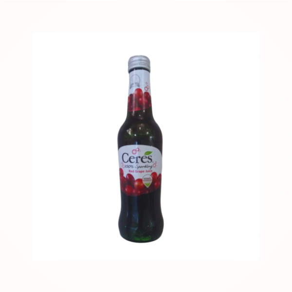 Ceres 100% Sparkling Red Grape Juice 275ml – Refreshing Non-Alcoholic Bubbly Drink