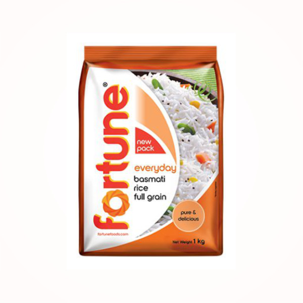 Fortune Everyday Basmati Rice 1kg – Long Grain Aromatic Rice for Daily Cooking