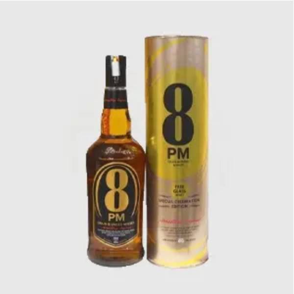 8PM Whisky 1L – Rich Indian Whisky with Caramel, Vanilla & Oak Flavors