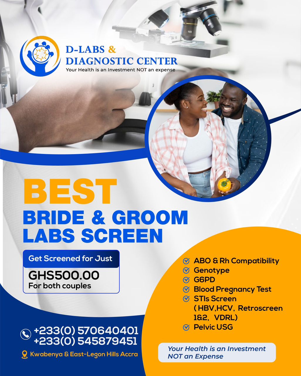 Dlabs - Bride and Groom Labs Screen