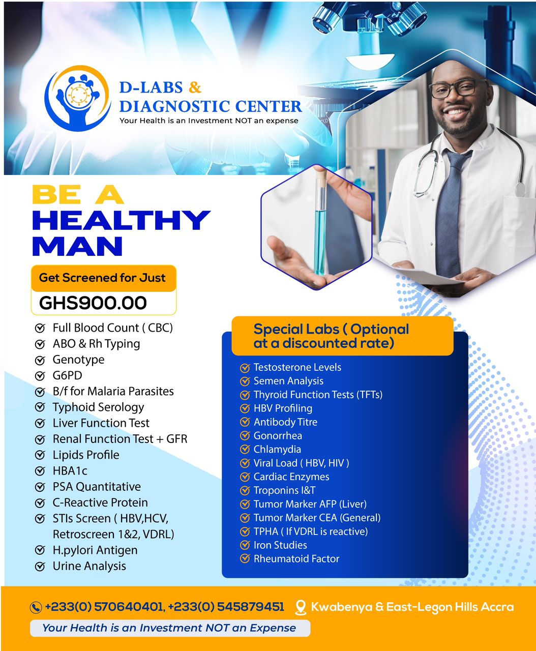 Dlabs - Full Screening for Men