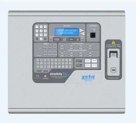 Zeta Simplicity Plus 126 Addressable Fire Alarm Panel (1 Loop) – Compact, Intelligent Fire Protection for Small to Medium Installations