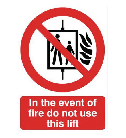 Don't Use The Lift Sign (210x148 mm, ABS Material)