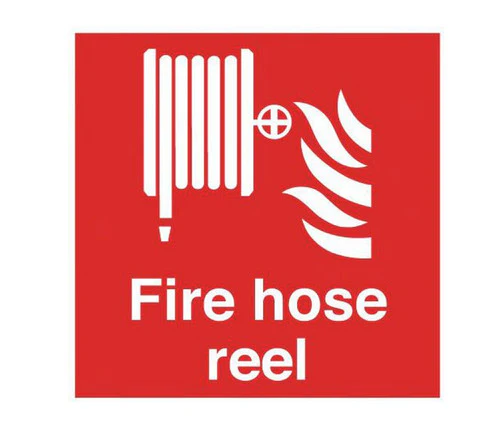 Fire Hose Reel Sign (200x200 mm, ABS Material)