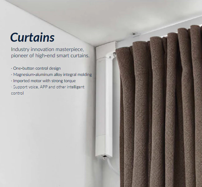 Orvibo Smart Wi-Fi Curtain Motor W40CZ – Voice-Controlled Zigbee Motorized Curtains with 3M Rail | Alexa, Google Assistant & App Compatible – Smart Window Automation in Ghana