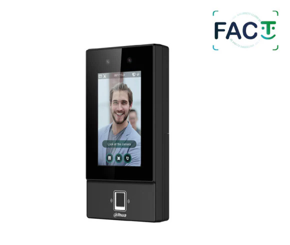 Dahua Face Recognition & Card Access Controller – DHI-ASI6214S-D | 4.3” Touchscreen, Dual Cameras, 100K Face/IC Capacity for Secure Smart Access Control in Ghana