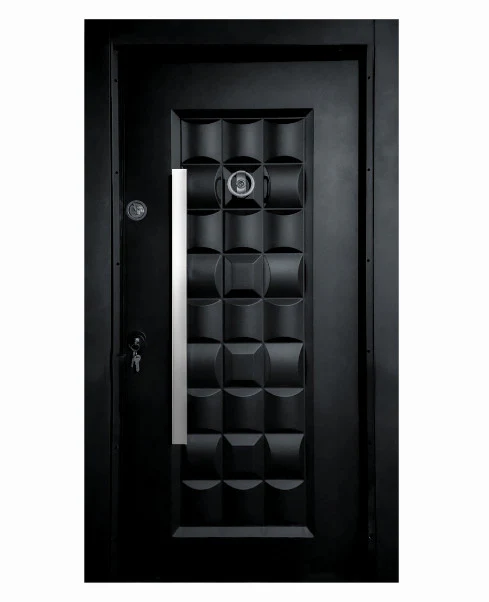 Turkish Full Metal Security Door – Single | Elegant 7ft x 3ft All-Metal Exterior Door with Mono Lock & Peephole – Ideal for Homes & Apartments in Ghana