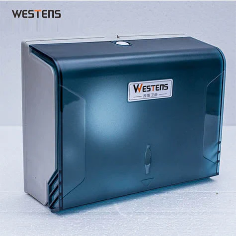 Tissue Dispenser – Blue | Hygienic, Wall-Mounted Manual Paper Towel Dispenser with Lock – Ideal for Bathrooms, Kitchens & Wash Areas in Ghana