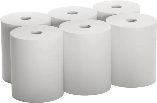 Automatic Towel Dispenser Paper | 21cm White Roll Tissue (6 Rolls) – 40GSM Absorbent & Durable Towel Refill for Sensor Dispensers in Ghana