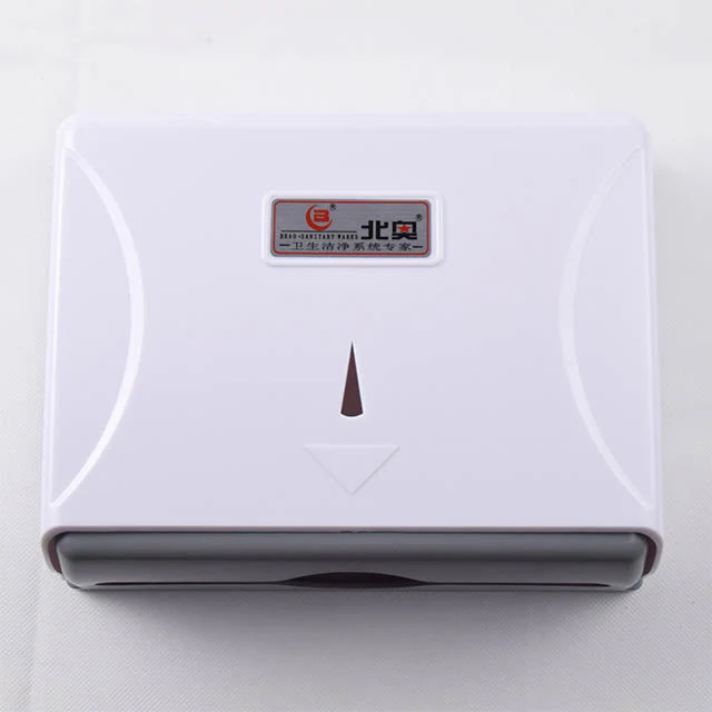 Tissue Paper Dispenser – White | Manual, Wall-Mounted, Z-Fold Paper Dispenser for Kitchens & Washrooms – 350 Sheets Capacity