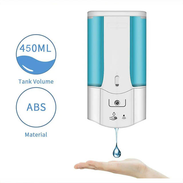 450 ml Automatic Soap Dispenser | Wall-Mounted Touchless Gel & Sanitizer Dispenser with Sensor Technology