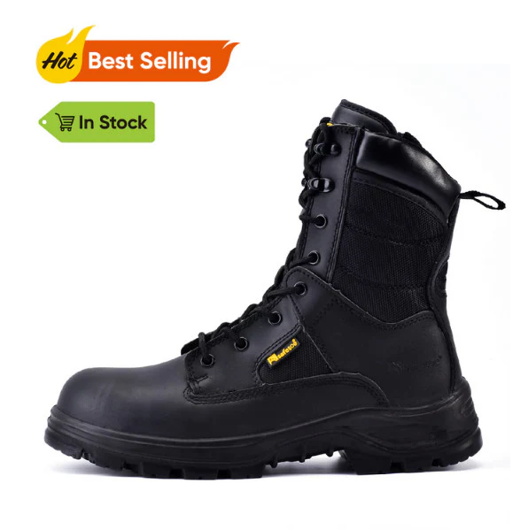 Safetoe Military Design Work Boots H-9438 | Heavy-Duty Tactical Safety Boots for Industrial & Security Use