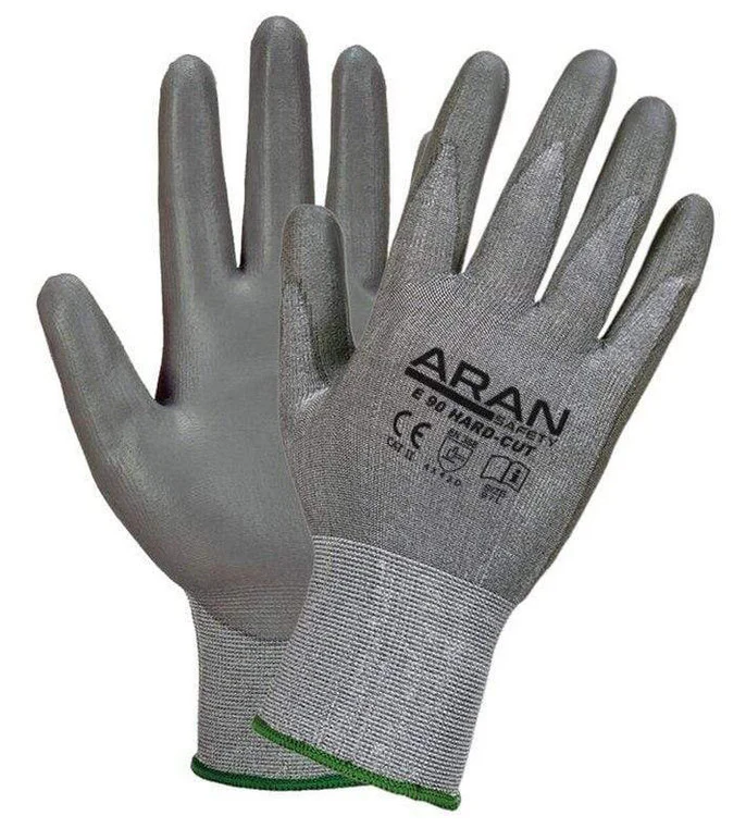 ARAN Safety Gloves E90 - Hard Cut | HPPE Cut-Resistant Gloves for Industrial Safety & Precision Handling