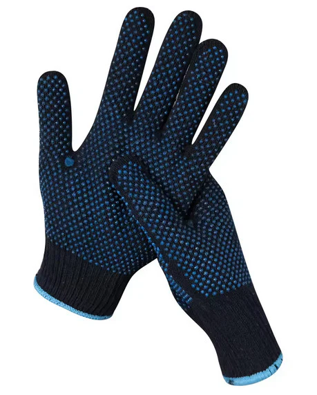 Double Dotted Cotton Gloves – A Grade | Durable Grip Gloves for Industrial, Warehouse & General Work Use