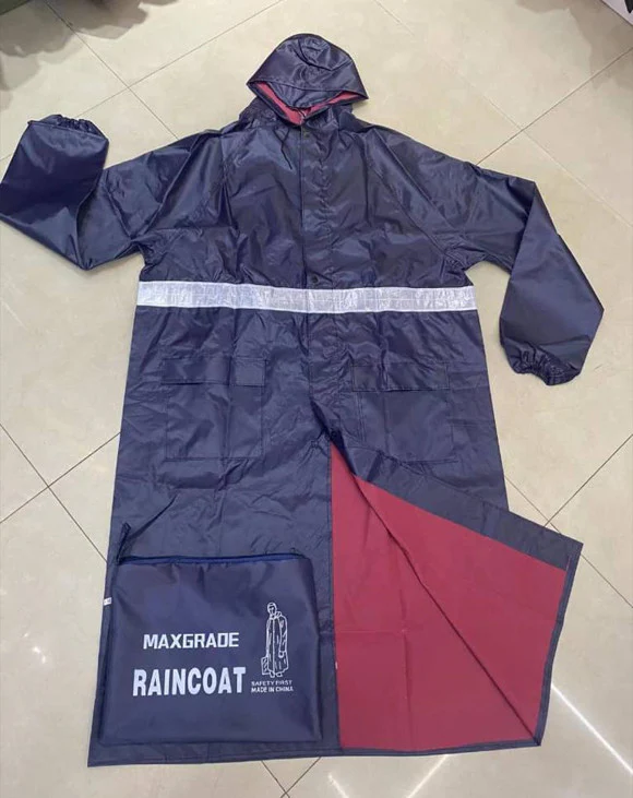 Rain Coat – Long to the Knee | High-Visibility Waterproof Coat for Rainy Weather Protection
