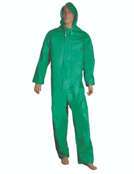 Chemical Protection Suit with Hood | PROGUARD Flame & Chemical Resistant Coverall for Industrial Use