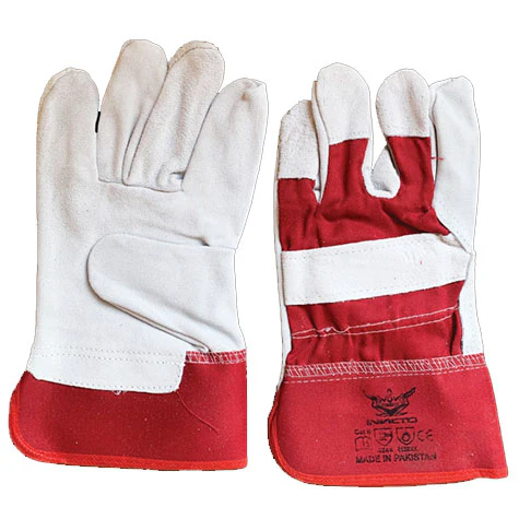 Leather Cowhide Glove | A-Grade Rigger Gloves with Split Leather for Industrial & Construction Use