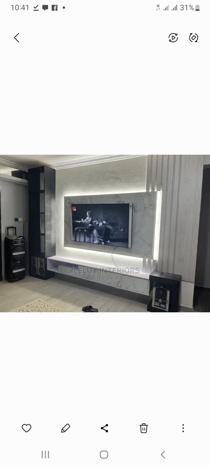 Veelux - Modern TV Unit Minimalist Interior Infusion
