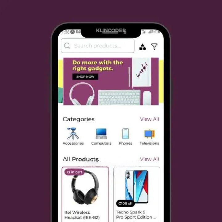 Klin - Ecommerce App (Single Vendor)