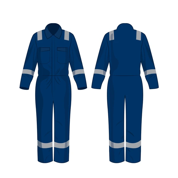 Icobeg Safemax Protective Coveralls – Durable Cotton Safety Overall with Reflective Stripes