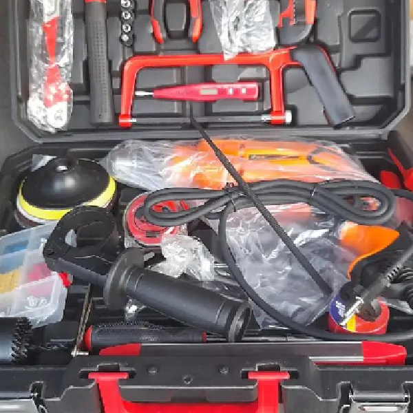 Icobeg Balux Toolkit/Complete Toolbox With Power Hand Drill – All-in-One Industrial Toolkit for Handymen and Professionals