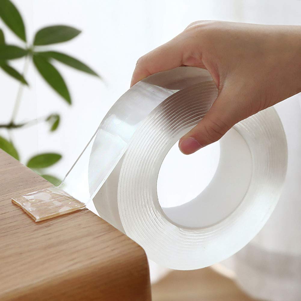 Icobeg Nano Tape/Double-Sided Tape – Transparent, Reusable Adhesive Solution for Home and Office Use