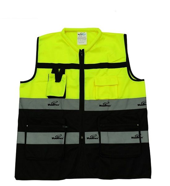 Icobeg Heavy Duty Reflective Vest With Pockets – High-Visibility Safety Vest for Personal Protection