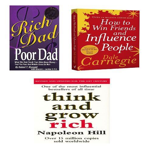 Pocket Books: Rich Dad Poor Dad, How To Win Friends and Influence People & Think and Grow Rich