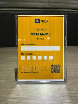 Custom MTN MoMo Stands - Branded Mobile Money Display Units