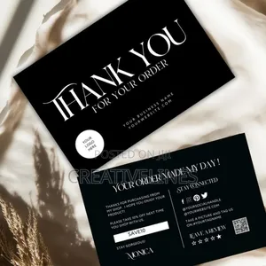 Crafted Thank You & Business Cards - Elegant Card Printing