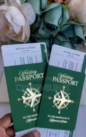 Wedding Passport Invitations - Custom Themed Wedding Stationery