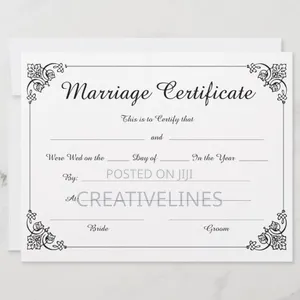 Printed & Framed Marriage Certificates - Commemorative Keepsakes