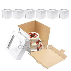 Telescopic Cake Boxes - Secure Tiered Cake Transportation