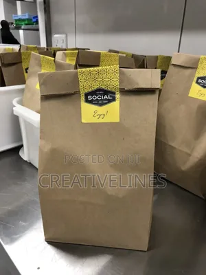 Brown Kraft Bags with Custom Stickers - Eco-Friendly Branding