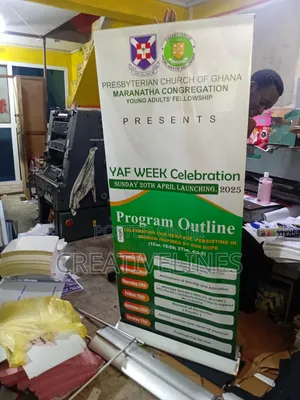 Church Pull-Up Banner Design - Portable Event Graphics