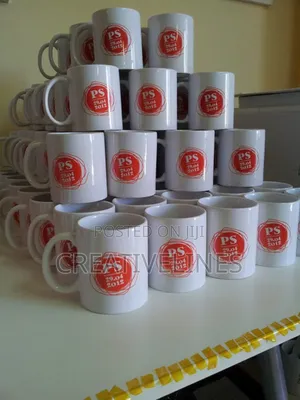 Red Custom Mugs - Vibrant Branded Drinkware Design