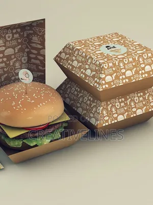 Beautiful Kraft Burger Boxes - Eco-Friendly Food Packaging