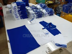 Two-Color Joint Polo Shirts - Custom Embroidered Team Apparel