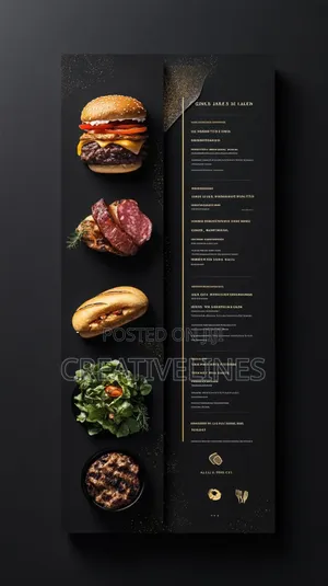 Elegant Food Menus - Kraft and Custom Designed Menu Booklets