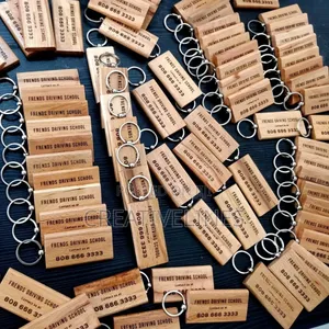 Engraved Key Holders - Personalized Metal or Wood Tags