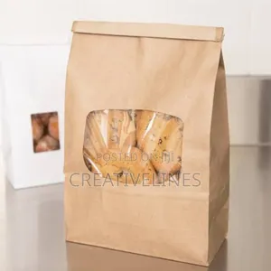 Brown Paper Bags with Windows - Eco-Friendly Display Packaging