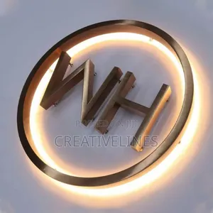 Round LED Signage - Circular Illuminated Business Signs